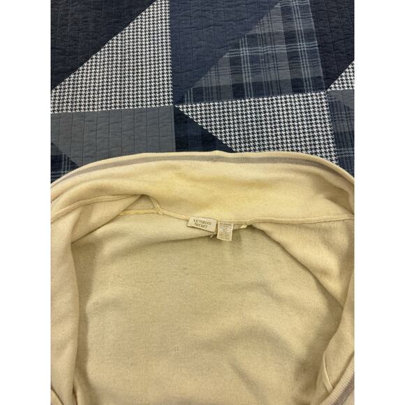 VTG 80s Victorias Secret White Label Lambswool Robe USA Pockets Womens One Size - Picture 14 of 14